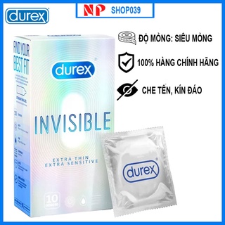 Bao cao su durex invisible siêu mỏng