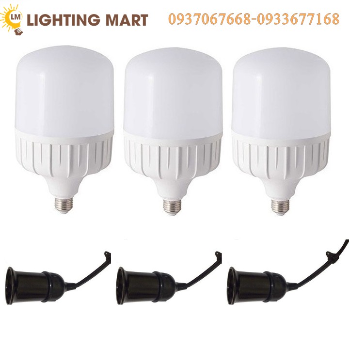 COMBO 3 ĐÈN LED BÚP 30W + TĂNG 3 ĐUÔI ĐÈN E27 - ĐÈN LED TIÊT KIỆM ĐIỆN
