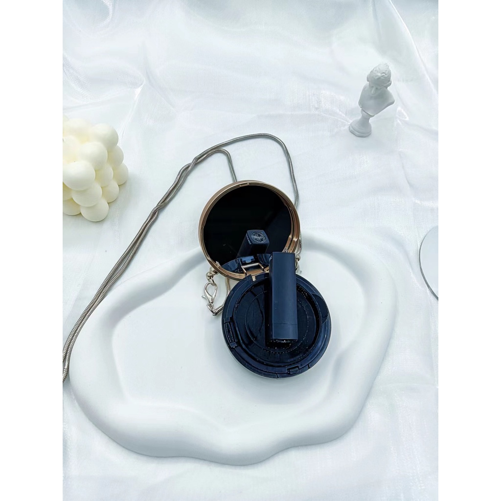 Túi Đeo Chéo Vai Có Gương Trang Trí Thời Trang Sành Điệu Dễ Phối Đồ Cho Nữ