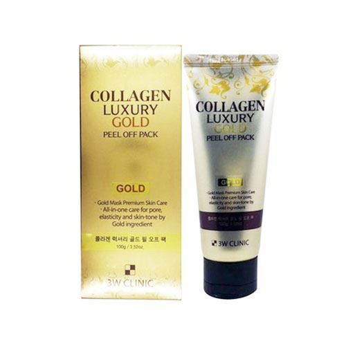 Mặt Nạ Vàng Chống Lão Hóa và Làm Trắng 3W Clinic Collagen Luxury Gold Peel Off Pack 100g - Hàn Quốc Chính Hãng