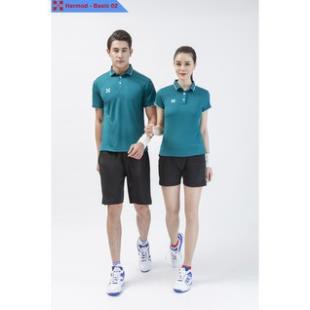 [ Hàng Chính Hãng ] Áo bóng chuyền nam,áo cầu lông,áo tennis Hermod Basic 02 ,áo thể thao cổ trụ chính hãng