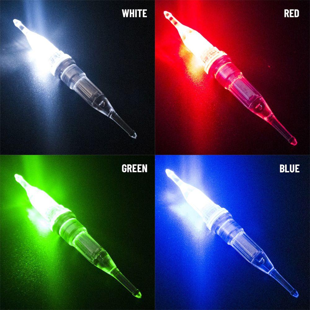 JONYE Set 2 Mồi Giả Nhử Cá Hình Con Mực Có Gắn Đèn LED
