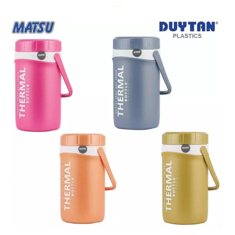 Bình giữ nhiệt Duy Tân Matsu dung tích 750ml màu nhũ - Kích thước 10.7 x 10.7 x 18.8 cm