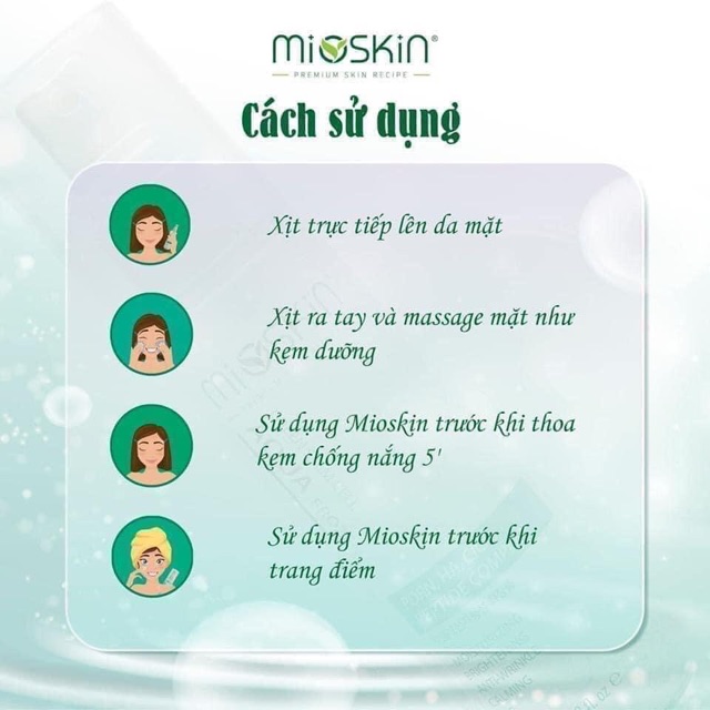 Xịt Khoáng Mioskin chính hãng 100%