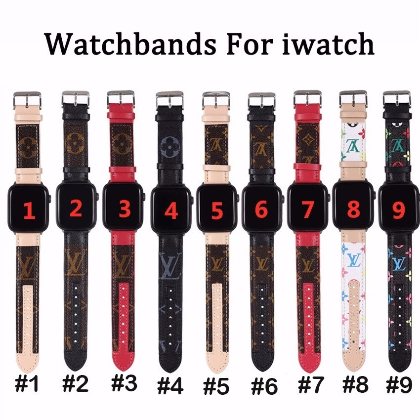 Dây Đeo Cổ Tay Bằng Da Thay Thế Cho Đồng Hồ Thông Minh Apple Watch 38mm 42mm 44mm 40mm Iwatch Series 6 Se 5 4 3 2 1