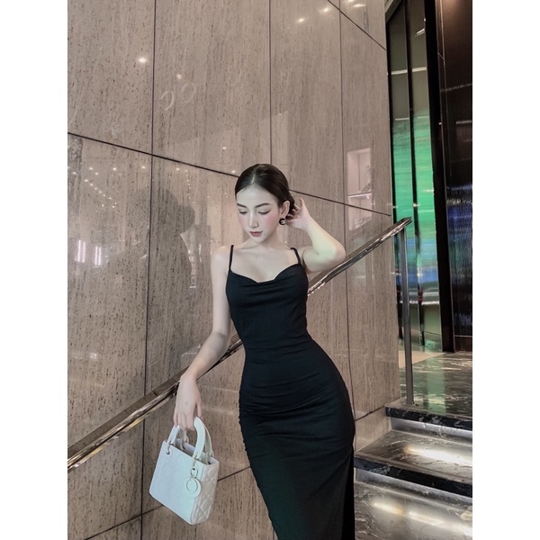 Đầm đan lưng xẻ tà Yoona