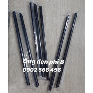 400 ống hút đen ( 1 kg) ống hút đen phi 8 có bọc