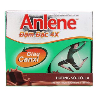 Lốc 4 Sữa Bột Pha Sẵn Anlene Socola 125Ml
