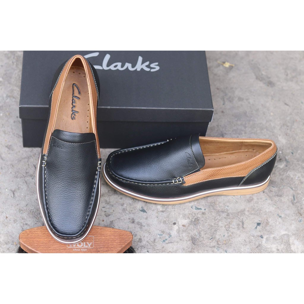 Giày lười CLARKS chính hãng cho nam da bò mềm nhập khẩu Thái Lan GCL05