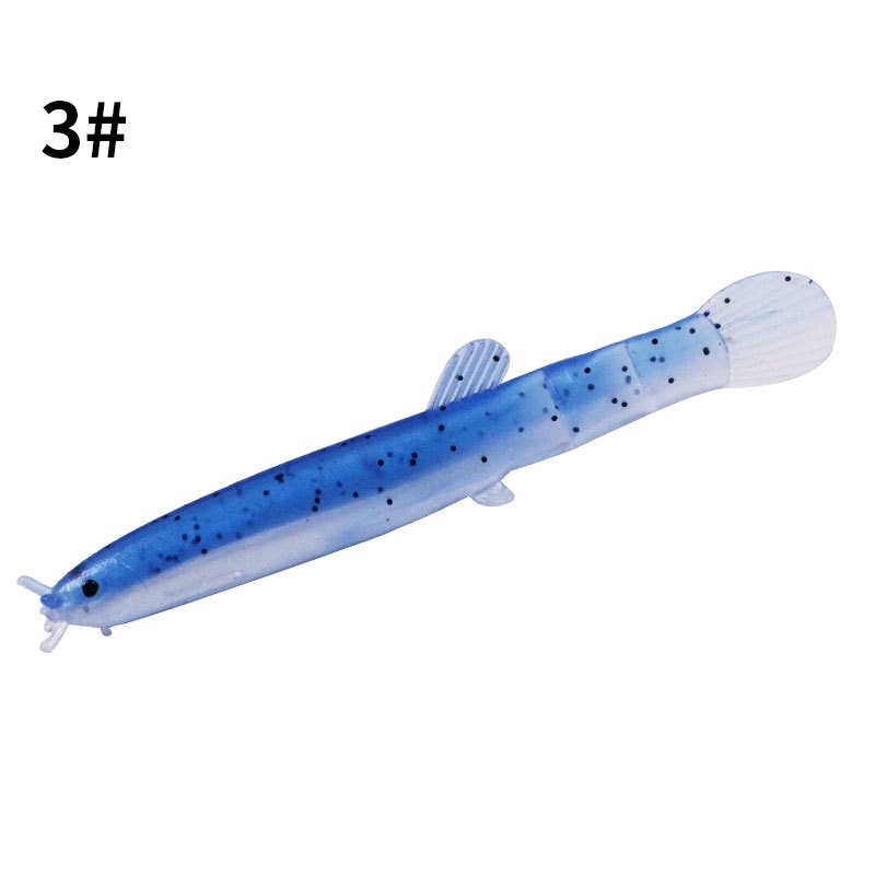 1 Mồi Giun Mềm Phát Sáng Trong Đêm 7.5cm / 2g 3D Sống Động
