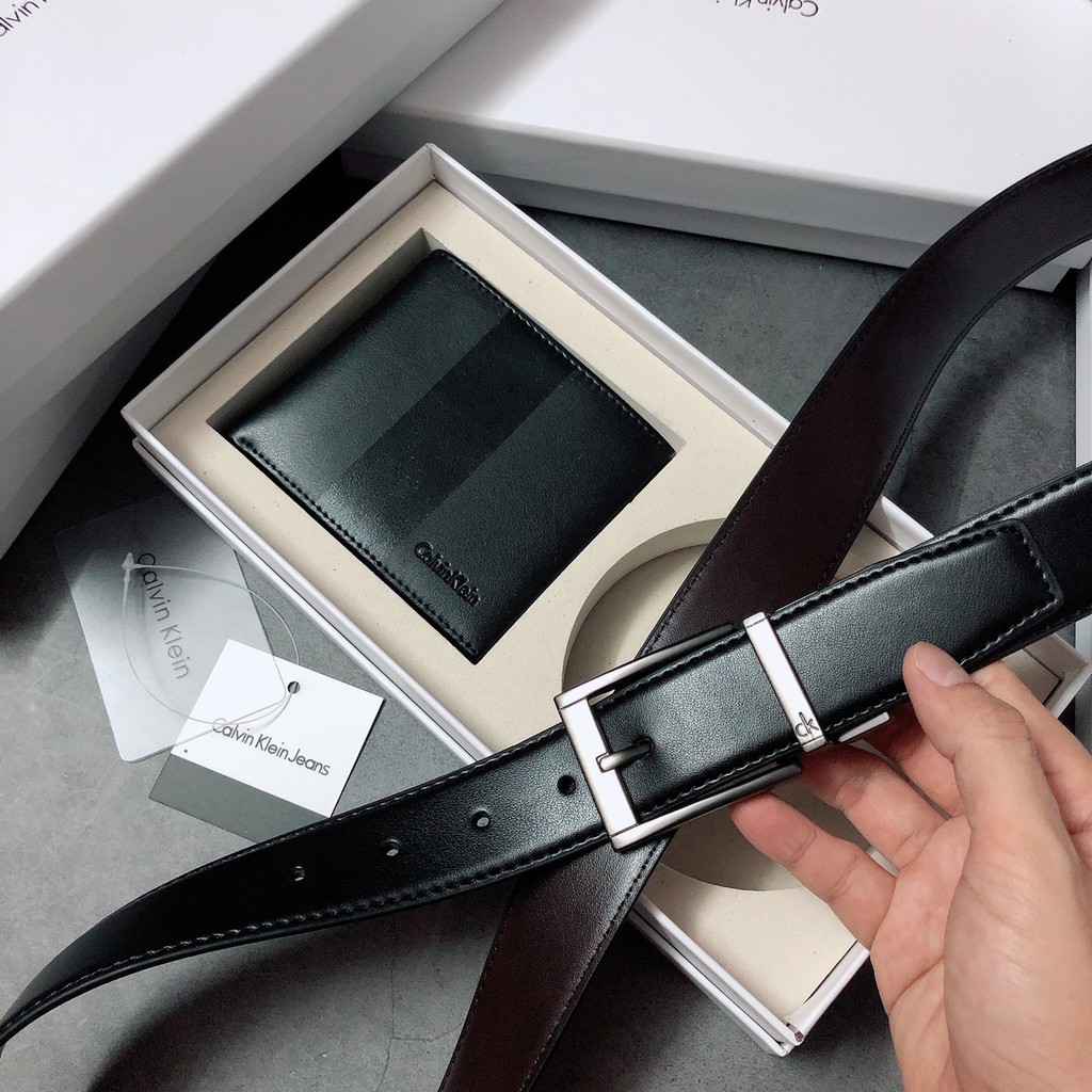 Set ví sọc + khóa gài - S175