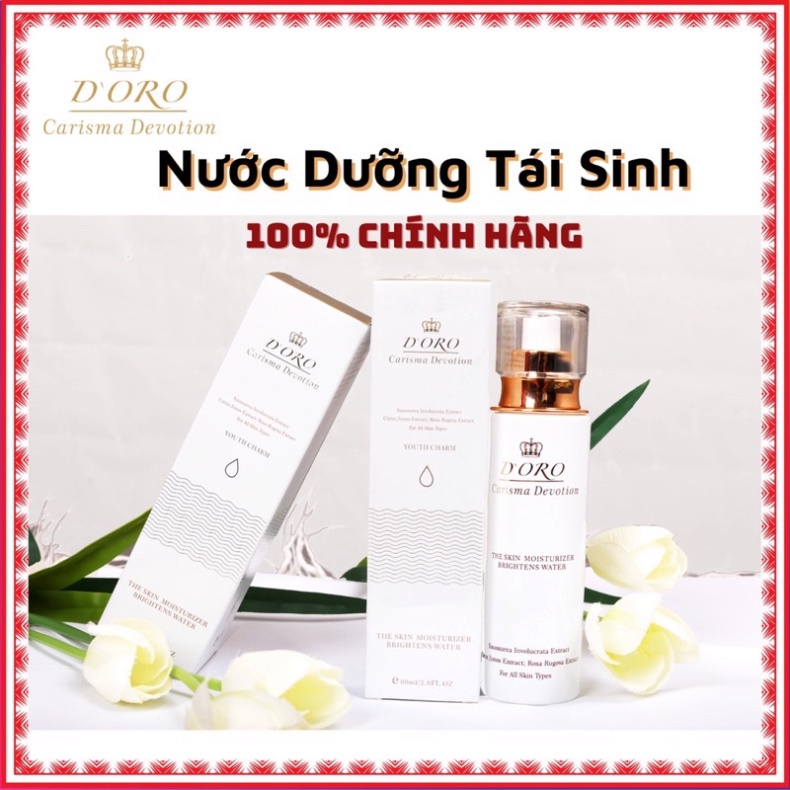 DORO_Xịt dưỡng tái sinh , trắng sáng se khít lỗ chân lông