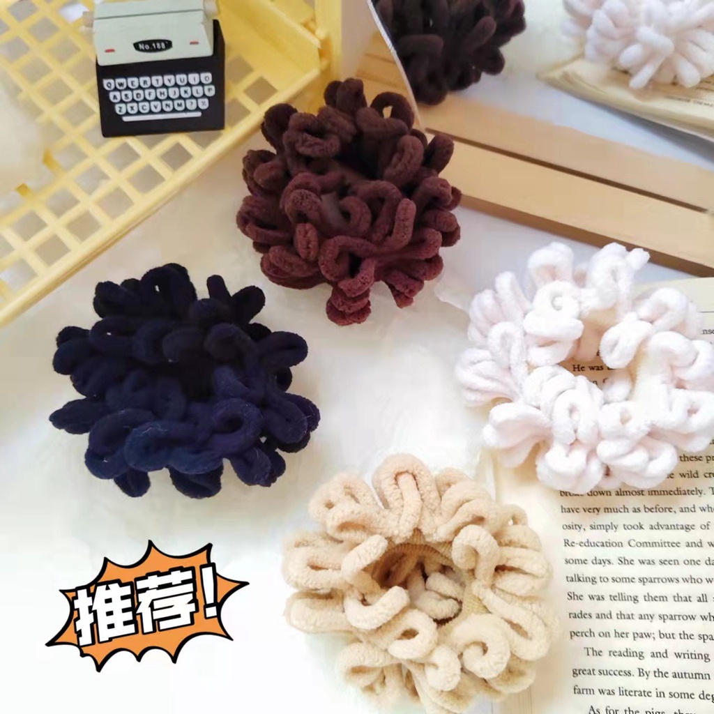 DÂY BUỘC TÓC CAO SU NYLON BỌC NHUNG PHONG CÁCH HÀN QUỐC ĐỘC ĐÁO