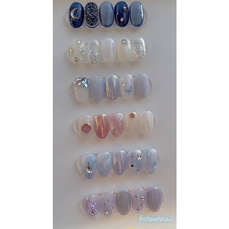 Set Bột Tráng Gương Nail Ánh Ngọc Trai Trang Trí Móng ANGELICA TGNT