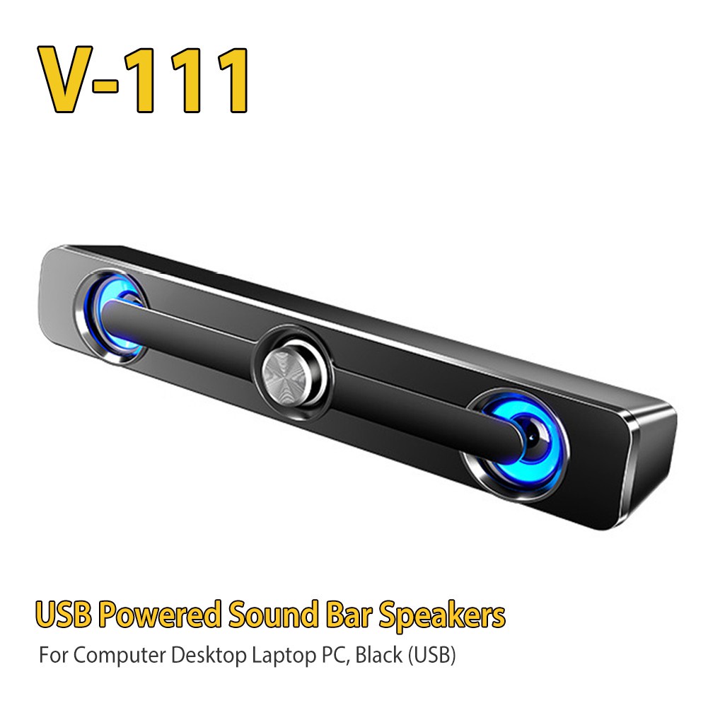 Computer Bluetooth Speaker Desktop Soundbar Speakers Double Horn 4 Units Stereo Subwoofer Home Theater for PC TV 3W