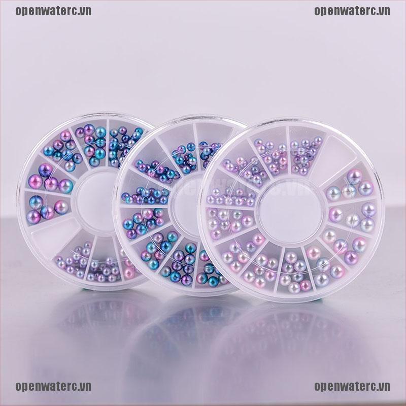 Hộp Hạt Ngọc Trai 3D Nhiều Kích Cỡ Dùng Trang Trí Móng Tay Nghệ Thuật
