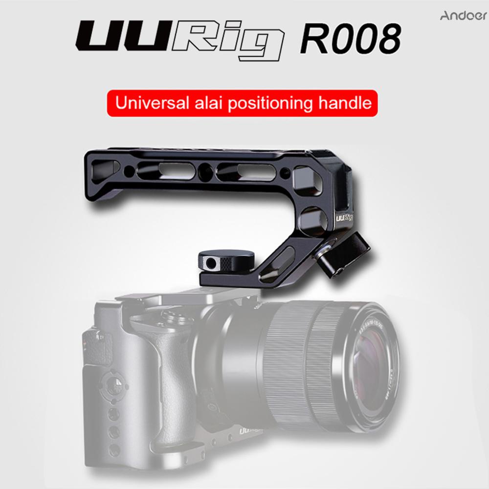 Tay Cầm Uurig R008 15mm Kẹp 3 / 8 Inch Cho Máy Ảnh