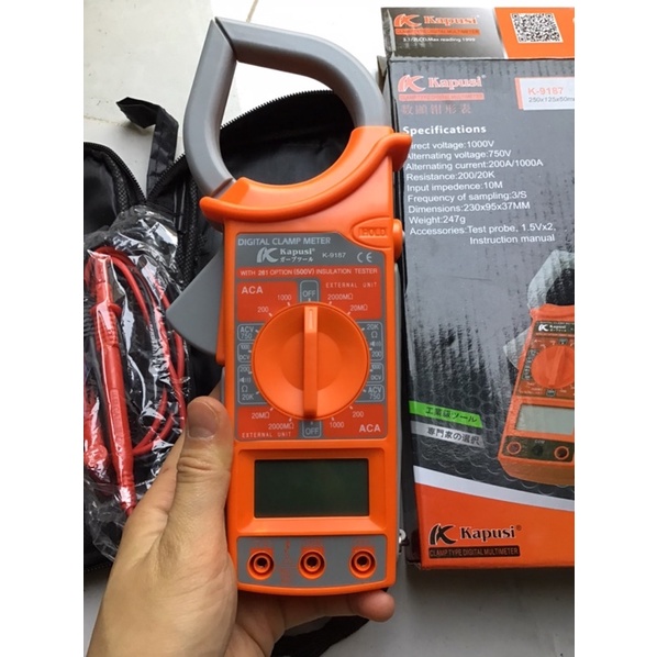 Đồng Hồ Kẹp Dòng Vạn Năng Kapusi Loại Lớn