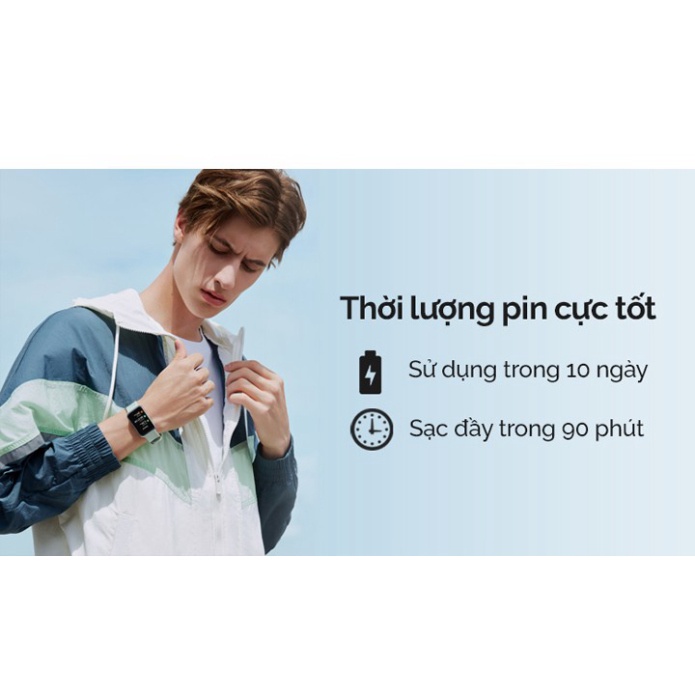 Đồng hồ thông minh Huawei Watch Fit | Honor Watch ES - Đo nhịp tim, đếm bước chân, đo nồng độ oxy trong máu.