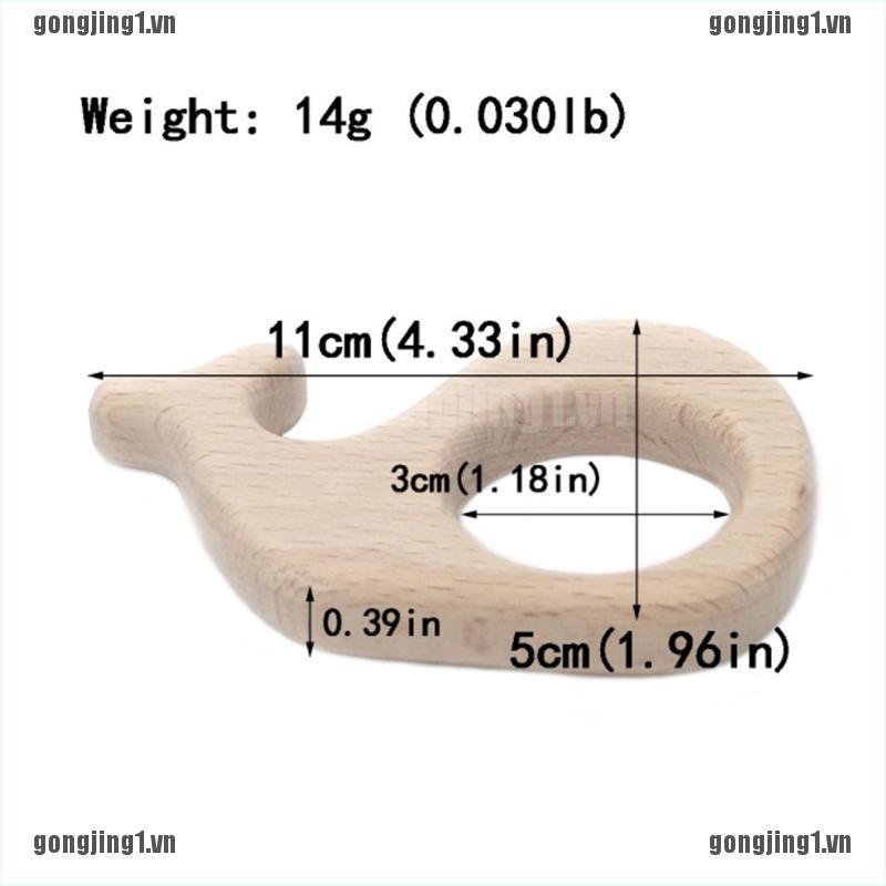 1 Đồ Chơi Cá Voi Gỗ Cho Bé Mới Mọc Răng