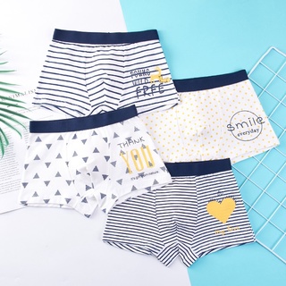 [ Sẵn hàng ] Quần sịp cotton 100% bé trại từ 2-12 tuổi ( set 4 quần)