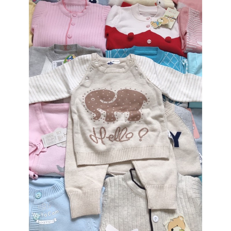 Bộ len cho bé hàng Quảng Châu cao cấp cho bé từ 5-13kg