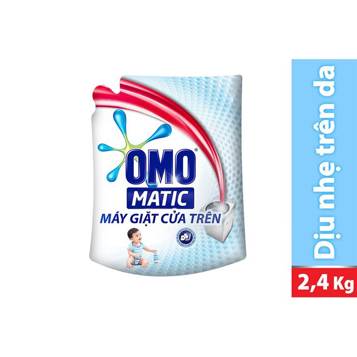 Bộ 2 Nước giặt Omo Dịu nhé cho da em bé TRẮNG 2kg túi TẶNG 20 móc áo em bé