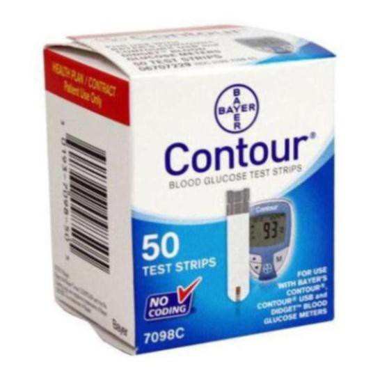 Que CONTOUR-Que thử đường huyết contour (tặng 50 kim lấy máu)