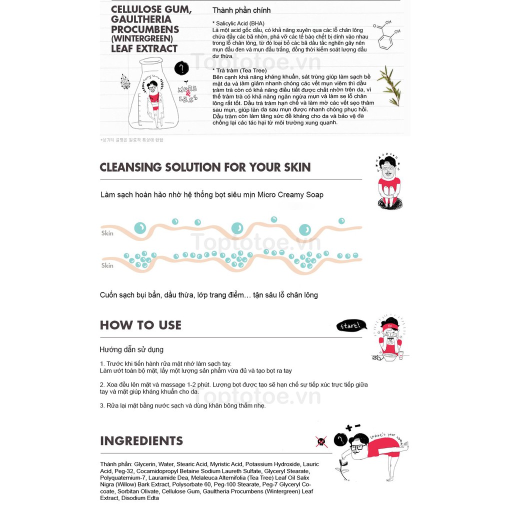 Sữa rửa mặt Cosrx Salicylic Acid exfoliating cleanser và Cosrx Low PH Good Morning Gel 150ML