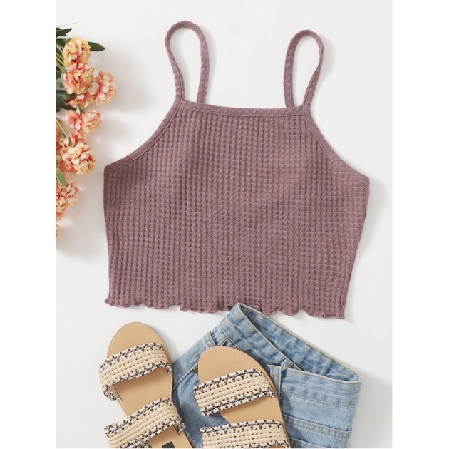 Áo croptop hai dây Lami thoáng mát
