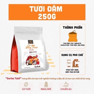 Cà phê rang tươi - tươi đậm 250g - mr. phin coffee