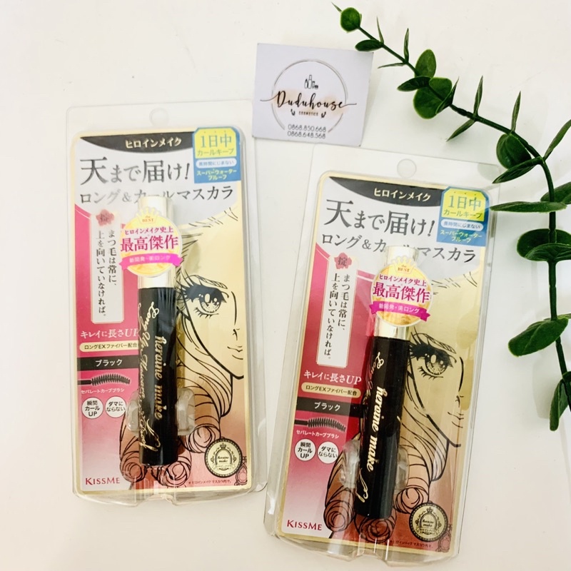 Mascara Kiss Me Heroine Make Nhật Bản chống thấm nước - 6g