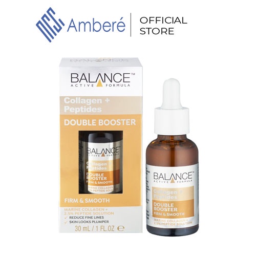 Tinh chất chống nhăn da Balance Active Formula Collagen + Peptides Double Booster 30ml