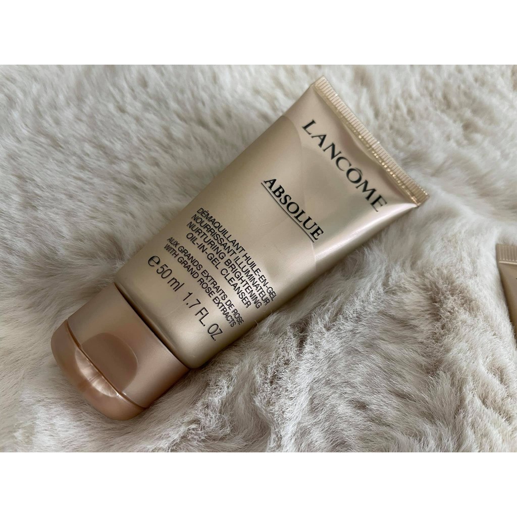 Sữa rửa mặt tẩy trang LANCOME Absolue Nurturing Brightening Oil-In-Gel Cleanser
