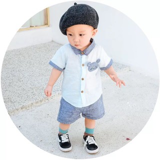 Bộ đồ bé trai túi gấu