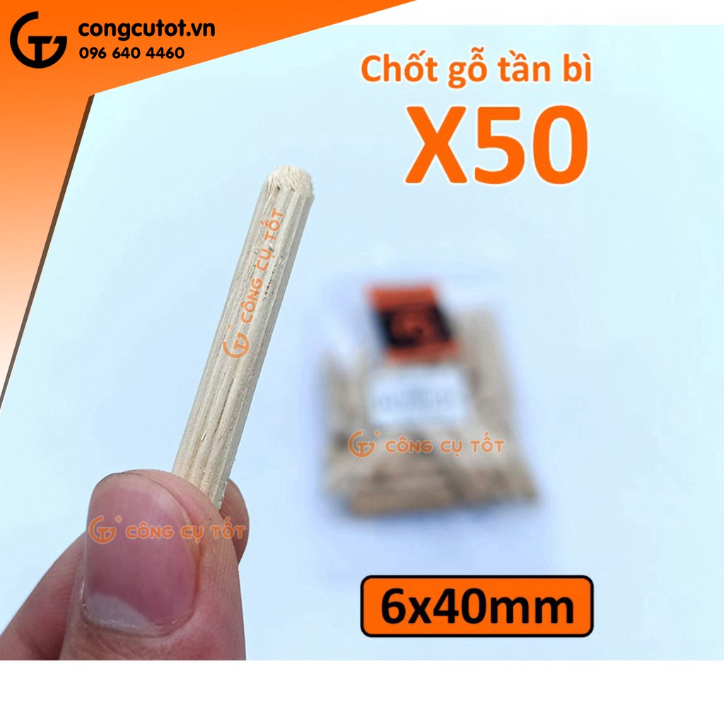 Chốt gỗ Tần Bì túi 50con