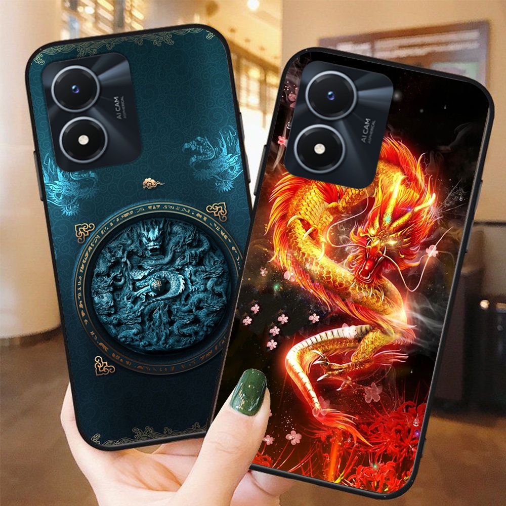 Ốp lưng điện thoại vivo y02s / y01 bộ hình bọ cạp rồng phong cách nam