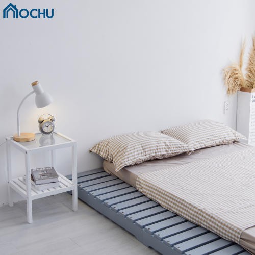 Giường ngủ Pallet gỗ thông OCHU lắp ráp gấp xếp gọn PALLET BED - GREY Nội thất thông minh phong cách Hàn Quốc