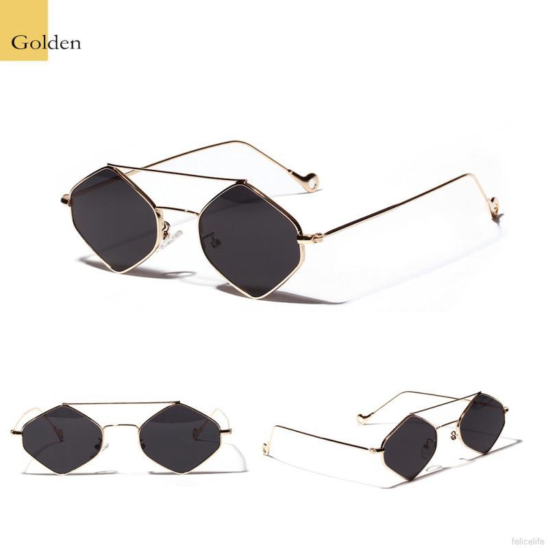 Kính râm nữ gọng kim loại đính đá nhiều màu phong cách retro | BigBuy360 - bigbuy360.vn