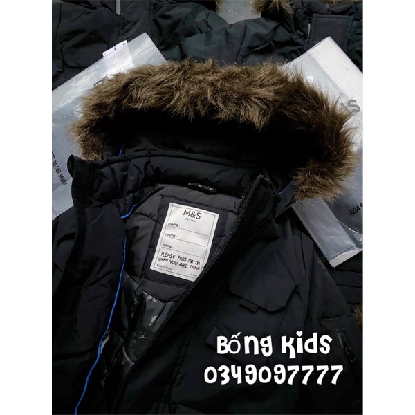 Áo Parka Bé Trai Túi Hộp Đen M&amp;S