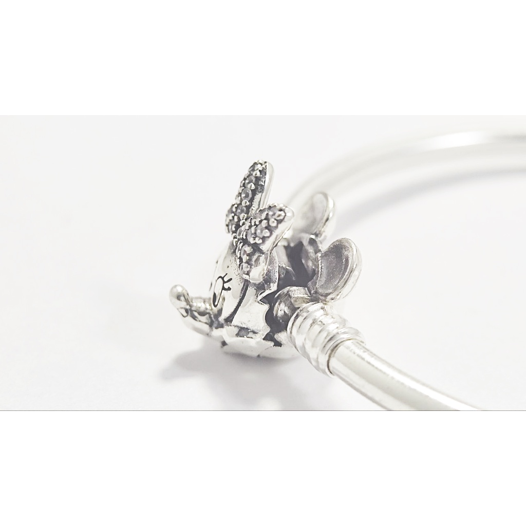 Vòng tay pandora charm Pandora Minnie khoá chuột mickey lắc tay cao cấp S925 - Garbini