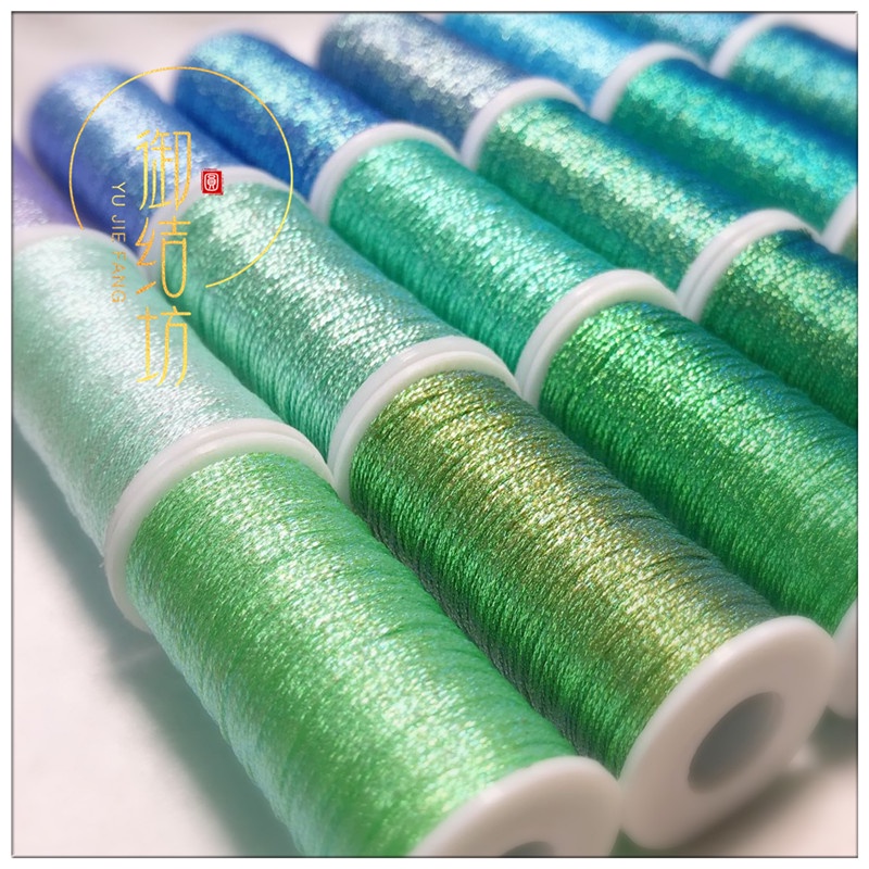 Chỉ kim tuyến SAKURA - CHỈ Thêu thủ Công  6 sợi dầy 0.4mm-  MÀU sắc đa dạng- dây kết vòng handmade -MIE Handmade Shop