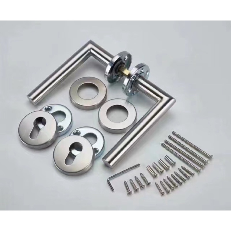 KHOÁ THÔNG PHÒNG TAY GẠT CỬA GỖ CAO CẤP INOX 304