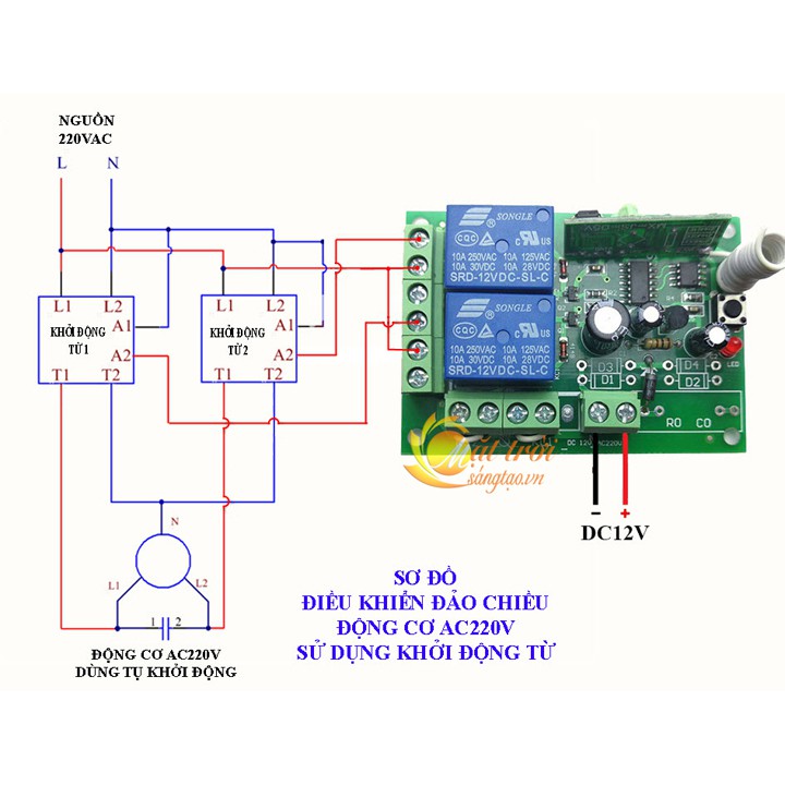 Bộ điều khiển đảo chiều động cơ có hành trình