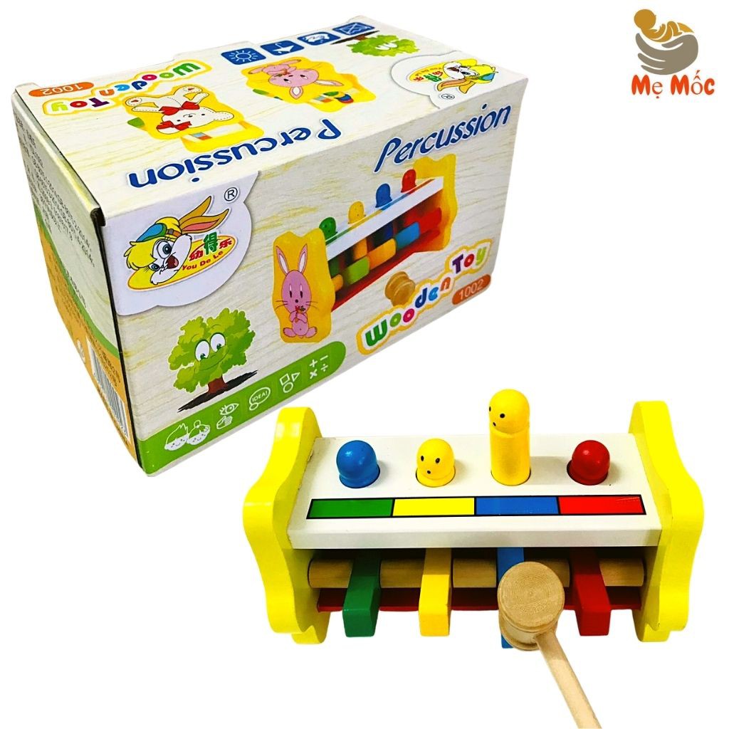 Đập Chuột - Đồ Chơi Gỗ Thông Minh Rèn Luyện Vận ĐỘng, Tinh Mắt, Nhanh Tay, Tư Duy cho trẻ [Shop Mẹ Mốc] ,ĐC
