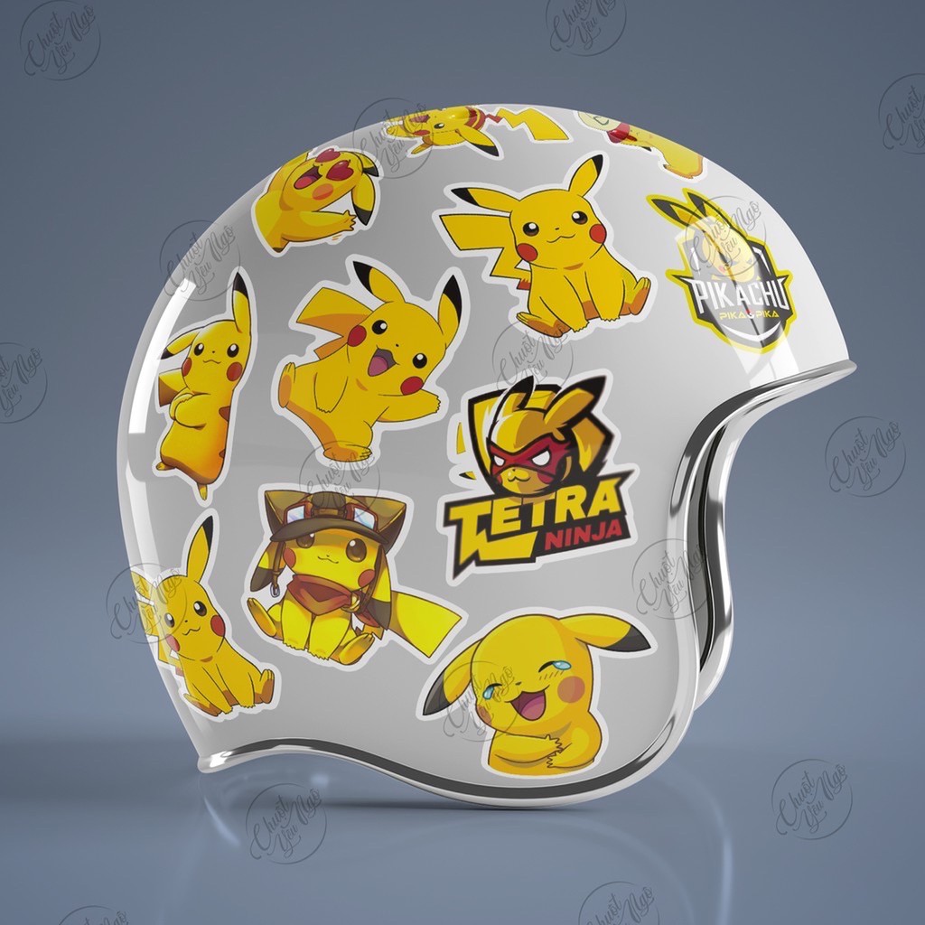 25 mẫu sticker không trùng chủ đề Chuột Điện Bửu bối thần kỳ biểu cảm cực dễ thương  NT 28