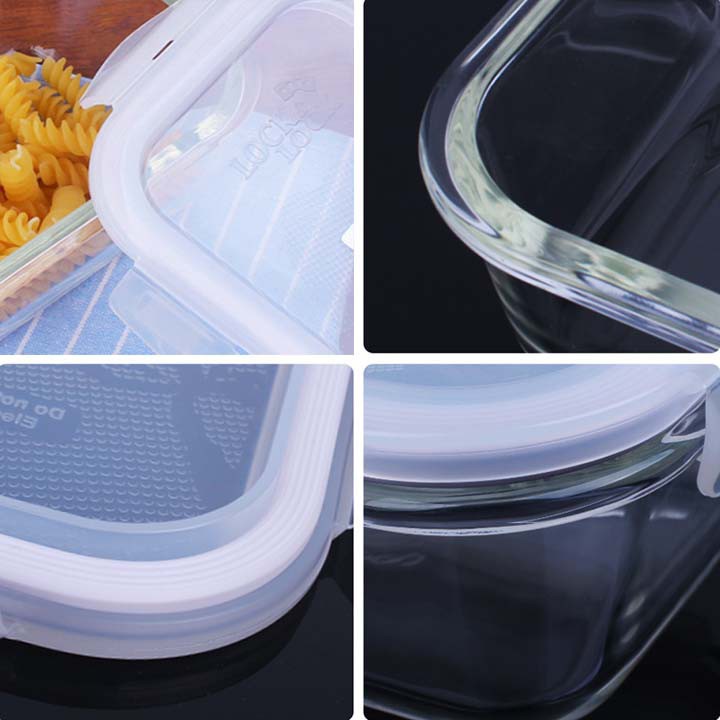 Bộ 3 hộp thủy tinh Lock&Lock (630ml, 630ml, 430ml) tặng túi giữ nhiệt | BigBuy360 - bigbuy360.vn