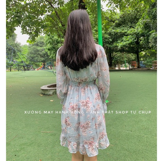 Váy dài tay đuôi cá tiểu thư cực xinh ảnh video thật - Xưởng may hạnh hồng | BigBuy360 - bigbuy360.vn