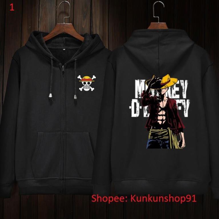 XẢ KHO -  SALE- Áo Khoác Áo Hoodie One Piece Mũ Rơm Giá Rẻ !! '- áo cực chất  - SP bán chạy