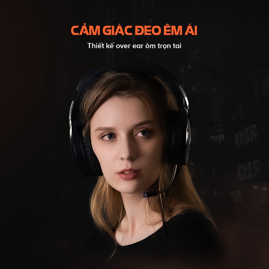 Tai Nghe Gaming Headphone HAVIT H2232D, Driver 50mm, Đèn Led RGB, Mic Khử Nhiễu, Đa Tương Thích - Chính Hãng BH 12 Tháng